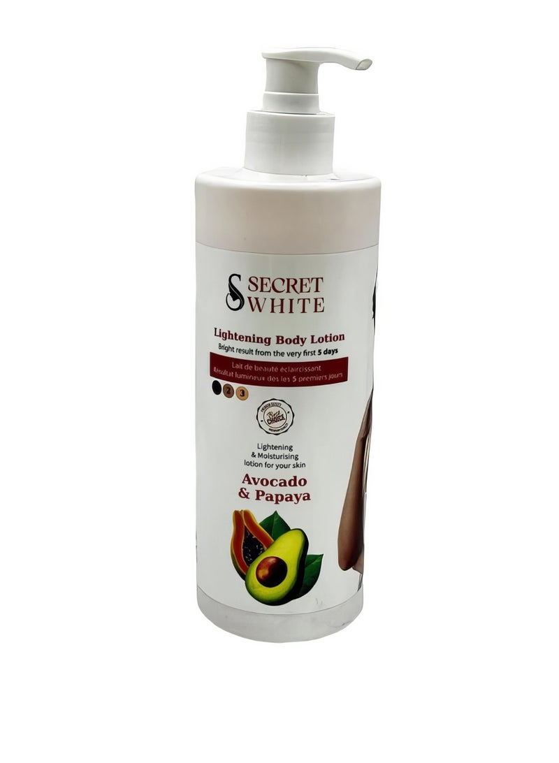 Lightening Hand & Body Cream – Intensive Avocado & Papaya Moisturizer for Dry Skin, Even Tone, and Radiant Glow